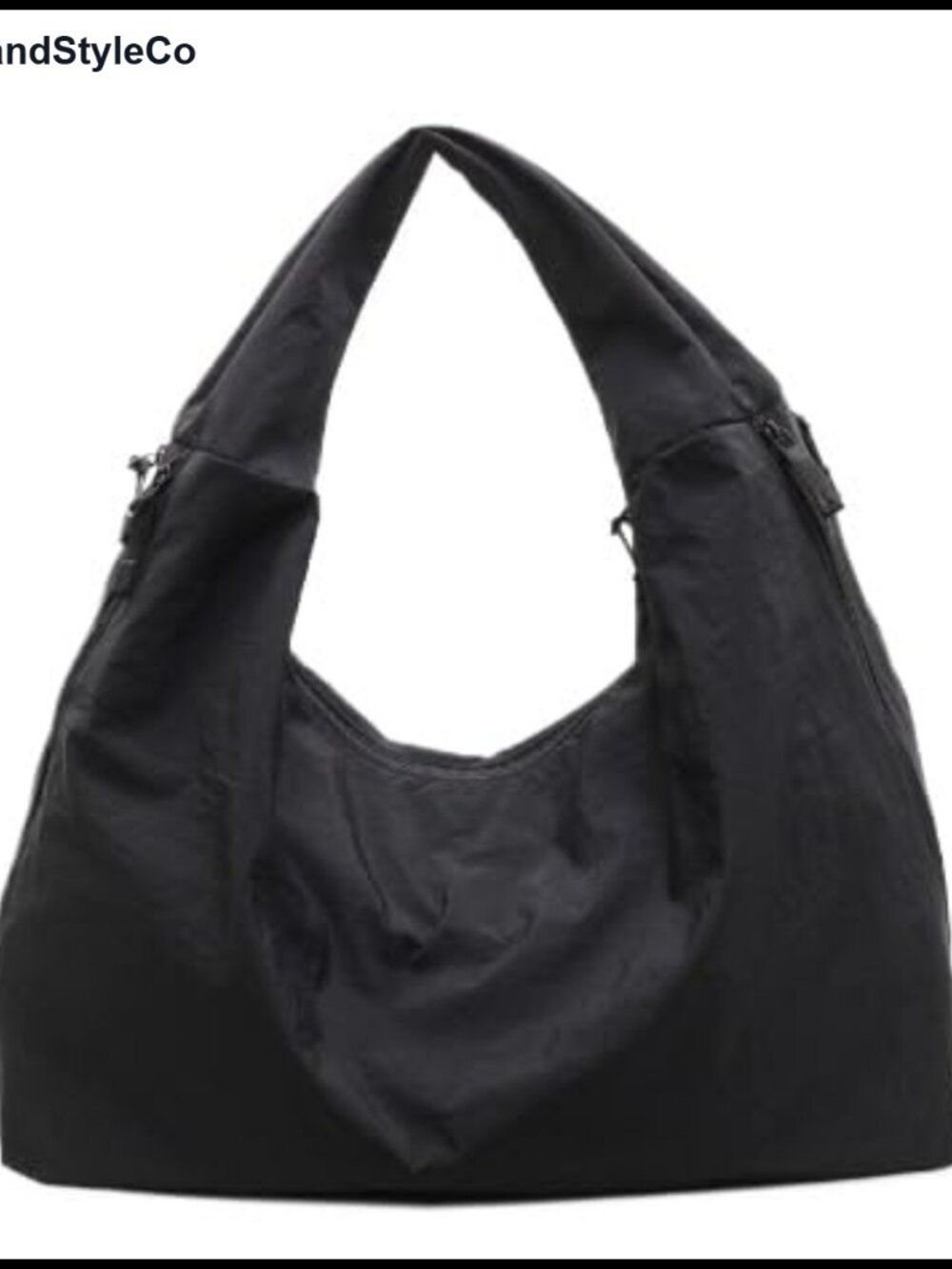 Nylon Slouchy Hobo Shoulder Bag Large Tote Travel Sport Underarm